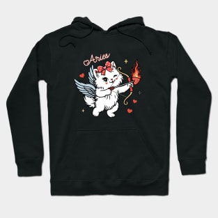 Aries Sassy Valentines Kitty Hoodie